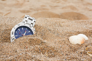 Getting Real About Real Time Marketing image bigstock Lost Wrist Watch At The Beach 44193244