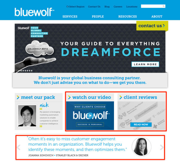 What You Can Learn from Etherios’ Inbound Marketing Strategy image Bluewolf home 600x538