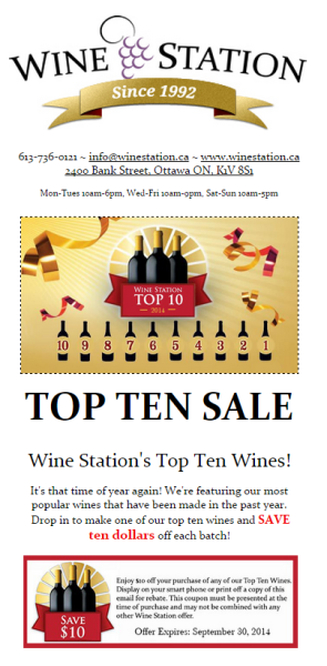 4 Email Marketing Tips From Successful Canadian Business Owners image Constant Contact Email Template Wine Station