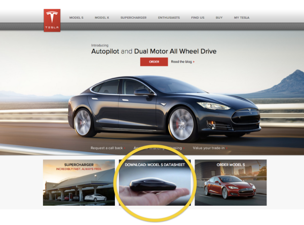 How Data Leads To Better Personalization image Woopra Optimizely Tesla Personalization 1.png 600x445
