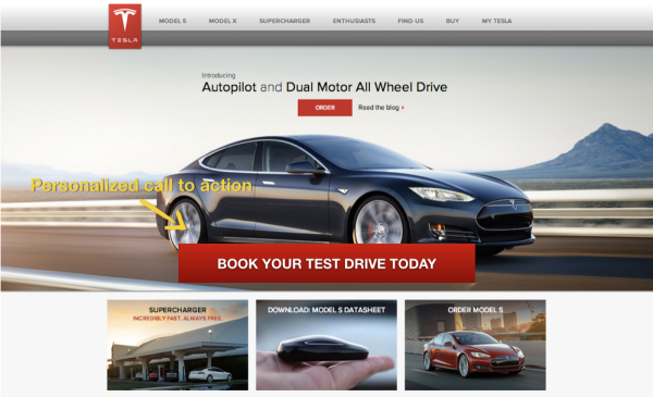 How Data Leads To Better Personalization image Woopra Optimizely Tesla Personalization 2.png 600x365