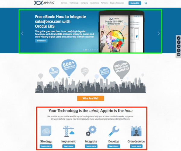 What You Can Learn from Etherios’ Inbound Marketing Strategy image appirio home 600x501
