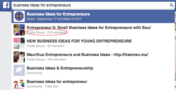 Use Facebook Groups To Help Your Business Page image facebook group search.png 600x307