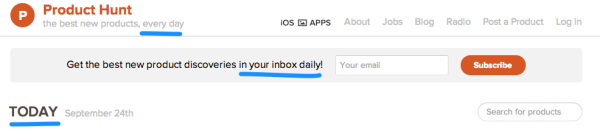 3 Seriously Undervalued Email Marketing Strategies image product hunt consistency 600x131