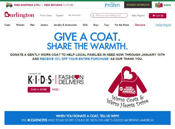 Creative Holiday Campaigns To Light Up The Season image Burlington Coat Factory.jpg 600x442