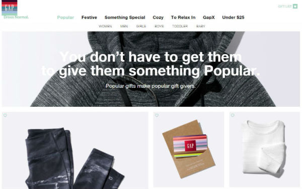 Creative Holiday Campaigns To Light Up The Season image GAP Gift Guide.jpg 600x377