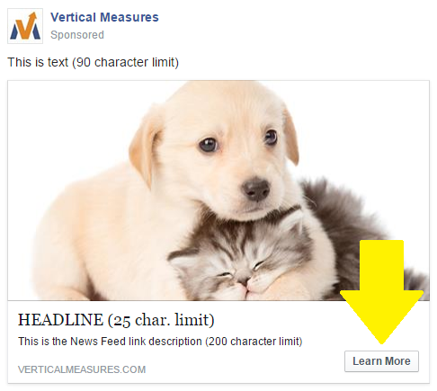 Doing PPC? Why Your Next $ 1 Should Be Spent On Facebook Ads image News Feed Ad Button.png