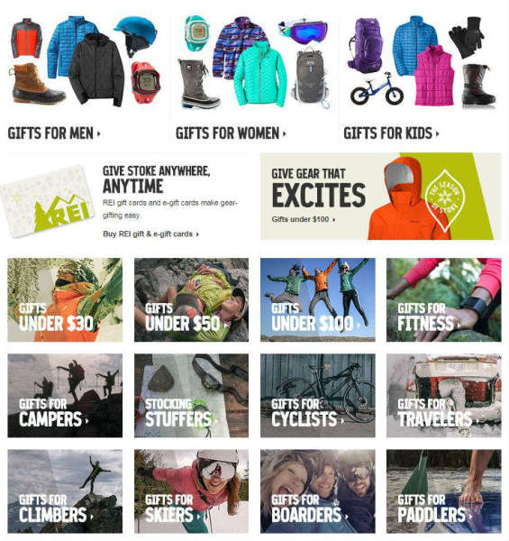 Creative Holiday Campaigns To Light Up The Season image REI Gift Guide.jpg 565x600