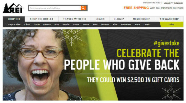 Creative Holiday Campaigns To Light Up The Season image REI Holiday.jpg 600x334
