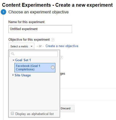 Google Analytics 102: How To Set Up Goals, Segments, And Events In Google Analytics image experiments menu.jpg