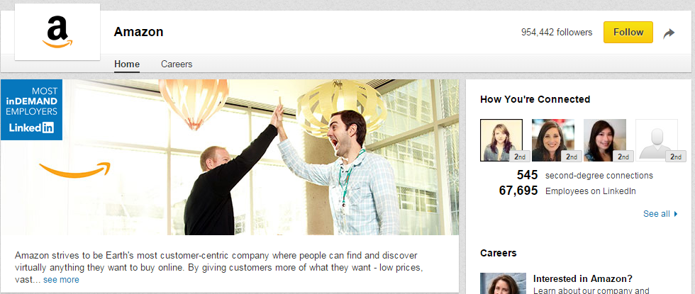 5 Brands With A Well Rounded Social Media Presence image Amazon  Overview   LinkedIn.png
