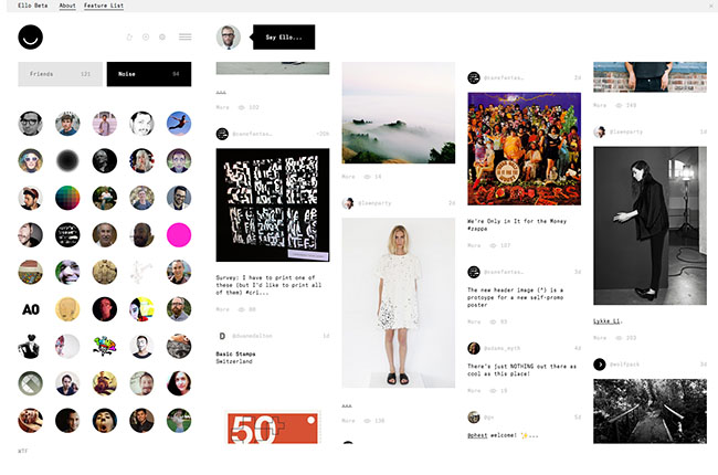 Ello: Social Networking Without Ads image Ello screenshot.jpg