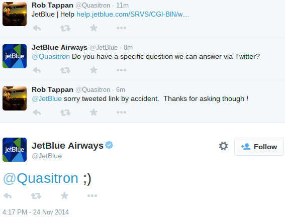 How These Top Companies Are Excelling In Social Media Customer Service image JetBlue.png