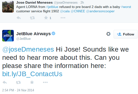 How These Top Companies Are Excelling In Social Media Customer Service image JetBlue2.png