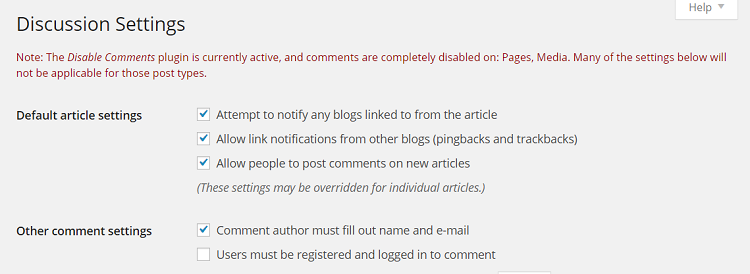 Sick of WordPress Comment Spam? 5 Ways to Stop It Today image discussion settings.png