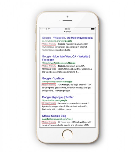 Website Mobile Friendly? Test It Out Here! image iPhone6 Google friendly 442x500.jpg