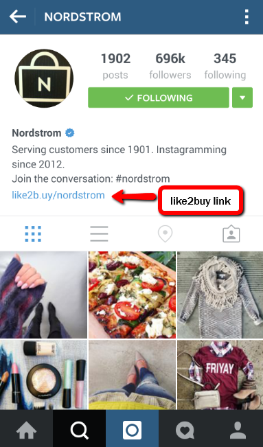 Nordstrom Instagram Like2Buy
