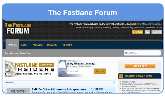 ask for landing page feedback on the fastlane forum