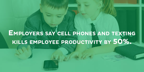employers say cell phones kill employee productivity