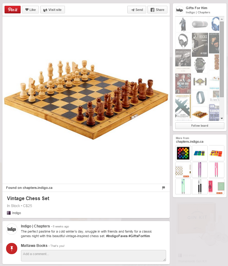 Indigo Pinterest Chess Set