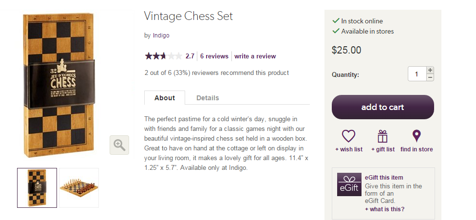 Indigo Pinterest Chess product page