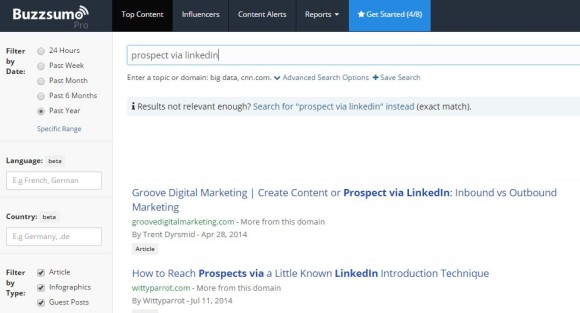 Find targeted lead generation ideas with BuzzSumo
