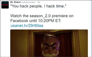 USA Network Builds Buzz For 'Mr Robot' Season 2 Premier, Live Social Media Leak