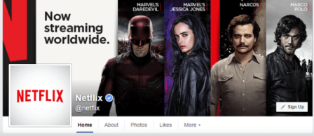 Social Media Success: 10 Things Marketers Can Learn from Netflix’s Social Strategy - less is more - netflix on facebook