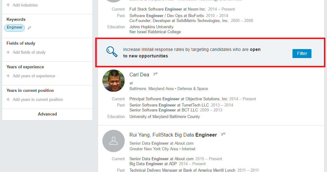 Update for Recruiters: Open to New Opportunities Feature on LinkedIn - open to new opps 3
