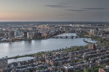 Boston skyline stock image