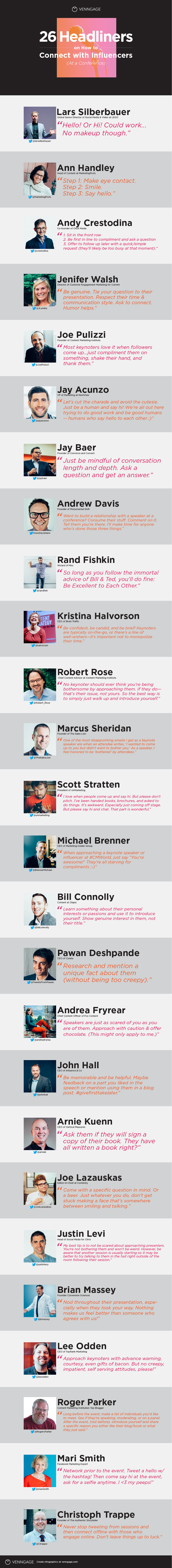 How to Connect with Influencers at Conferences [INFOGRAPHIC]