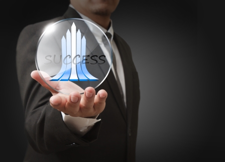 What Are The 5 Big Things Keeping Business Owners Up At Night? - business hand shows graph grow with profit