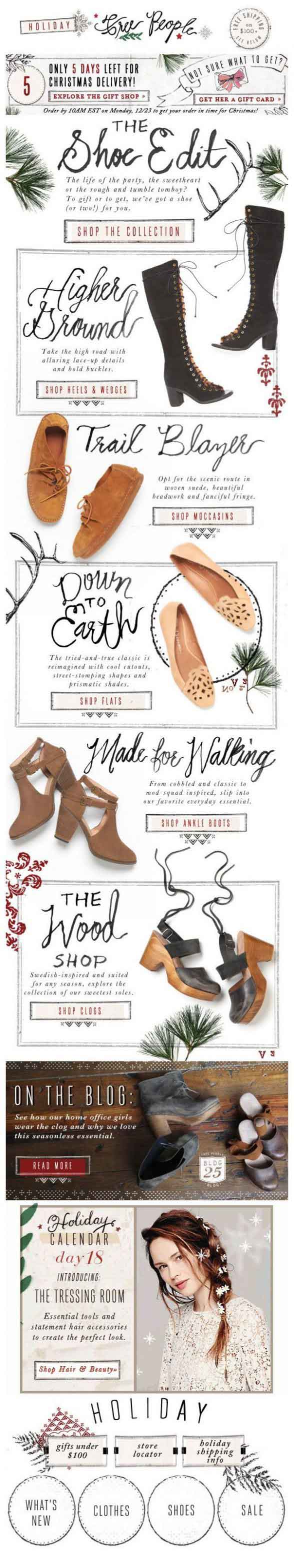 Christmas Email Template_The Holiday Shoe 8 Christmas Sale Email Examples for Your Holiday Campaign - Christmas Email Template_The Holiday Shoe
