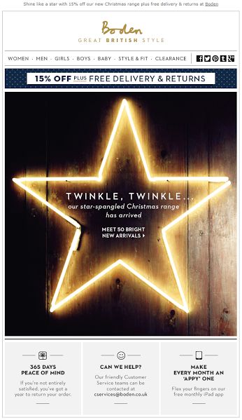 Christmas Email Template_Boden 8 Christmas Sale Email Examples for Your Holiday Campaign - Christmas Email Template Boden