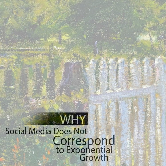 Why Social Media Does Not Correspond to Exponential Growth