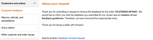 How to Remove Negative Feedback on Amazon