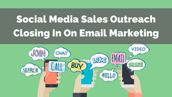 Social Media Sales Outreach Closing In On Email Marketing