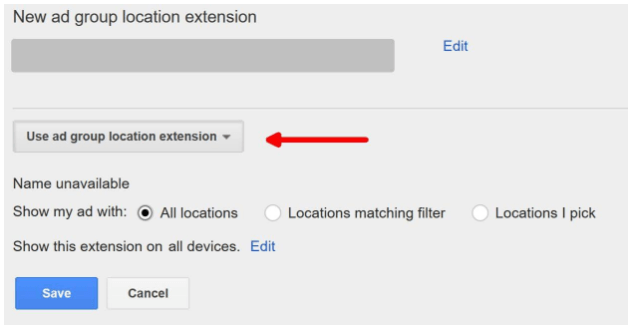 Use this extension. Location in display. Corporative events select a location.