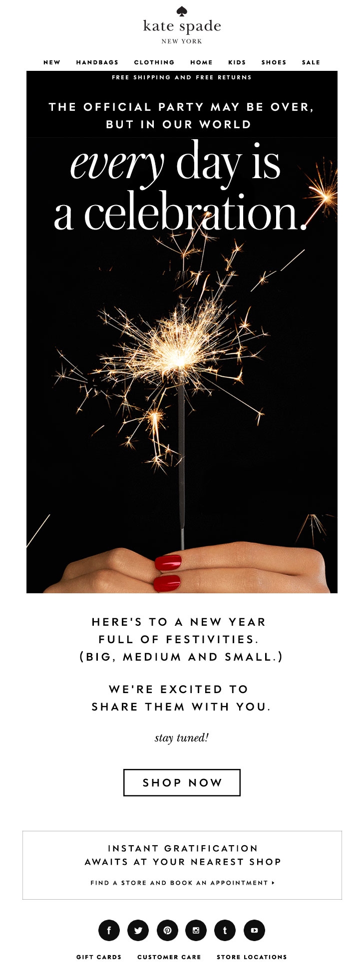 6 New Year Email Inspirations from Top Brands