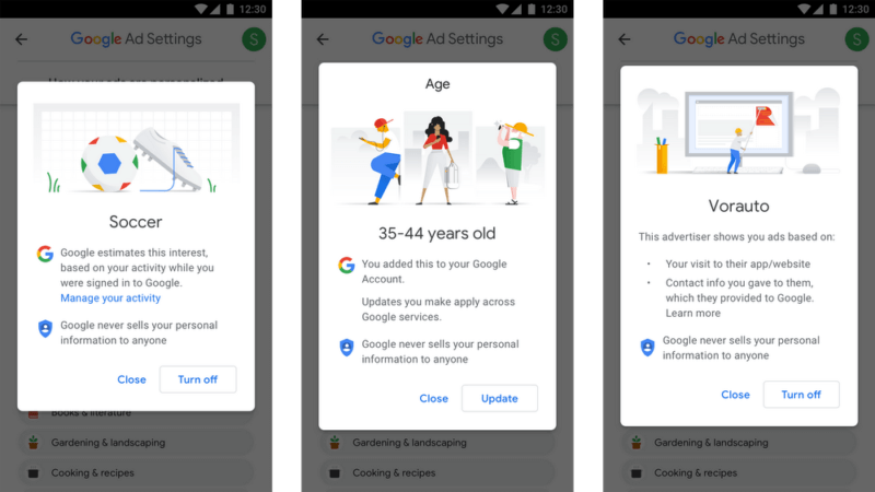Google updates ‘Ad Settings’ to allow users to turn off targeting signals