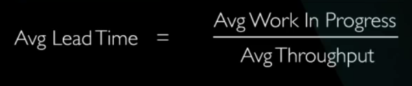 Professional Scrum with Kanban (PSK) – Don’t Just Limit WIP – Optimize It! Littles Law when stated in terms of departures (note underlying assumptions in Daniels video)