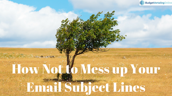 How Not to Mess up Your Email Subject Lines ‘How Not to Mess up Your Email Subject Lines’ In this blog post, you will learn how not to mess up your email subject lines so that people will actually open your emails and read them. First, you will find 6 types of email subject lines you should avoid. Then, you will find 7 tips to optimize your subject line and finally, 20 creative email subject line example templates are listed. Find them here: http://bit.ly/EmailSubL
