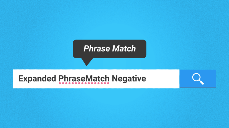 Expanded phrase match negatives: A script for misspellings