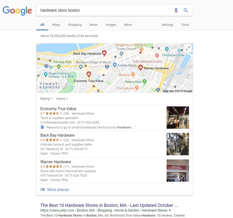 Top 10 Ways to Improve Your Local SEO Right Now Local SEO SERP