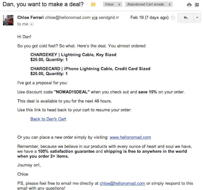 How to Create an Abandoned Cart Email Strategy (Without Being Pushy)