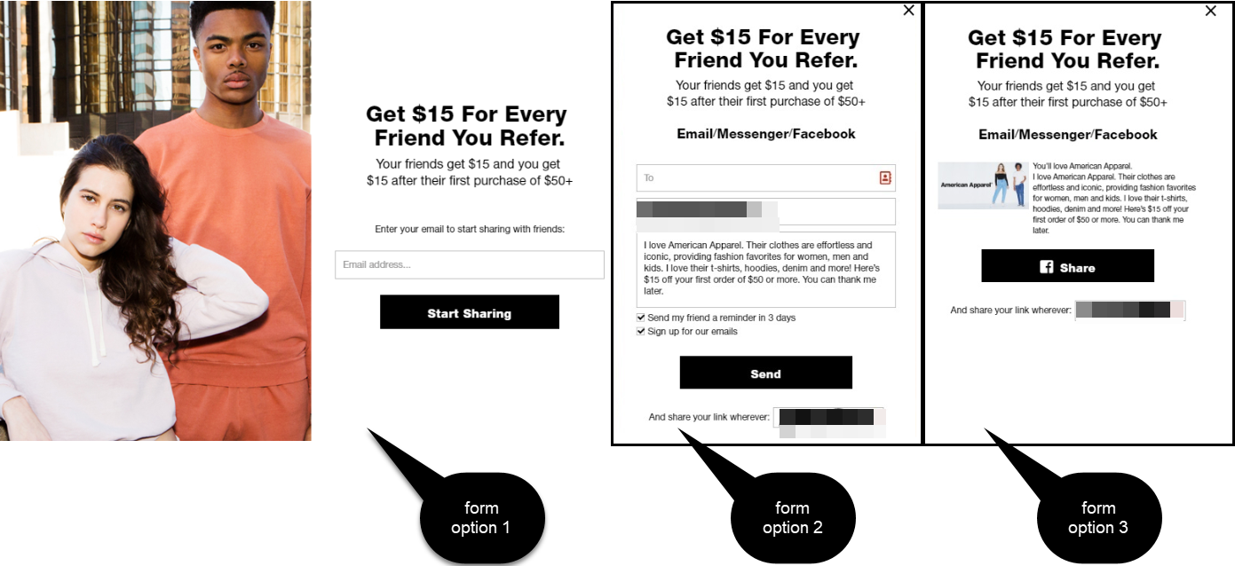 Examples of the Best Referral Program Pop-ups