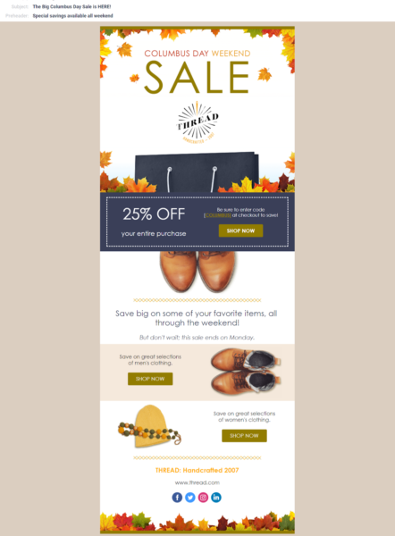 7 Tips to Maximize the Autumn Season with Holiday Email Templates﻿