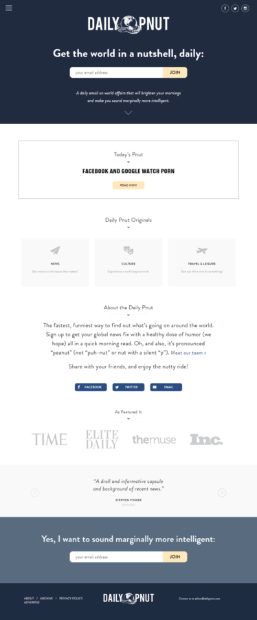 7 Best Newsletter Sign Up Examples