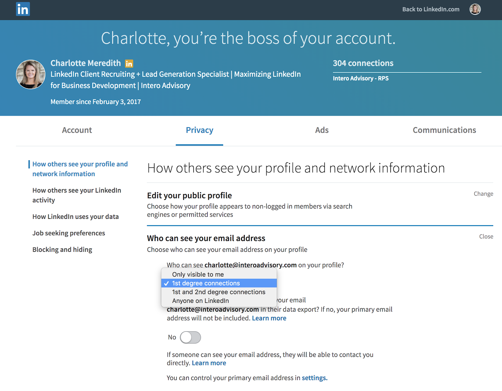 Are You Aware of What Contact Information is Posted on Your Profile?