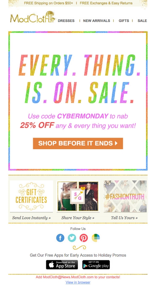 How to Create Better Cyber Monday Emails